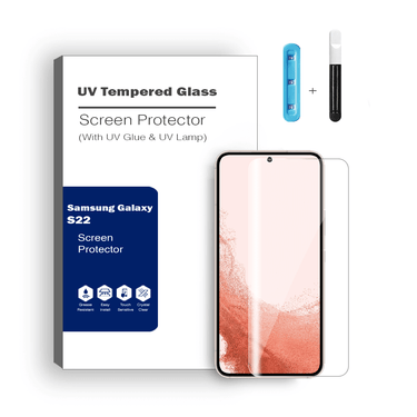 Advanced UV Liquid Glue 9H Tempered Glass Screen Protector for Samsung Galaxy S22 - Ultimate Guard, Screen Armor, Bubble-Free Installation